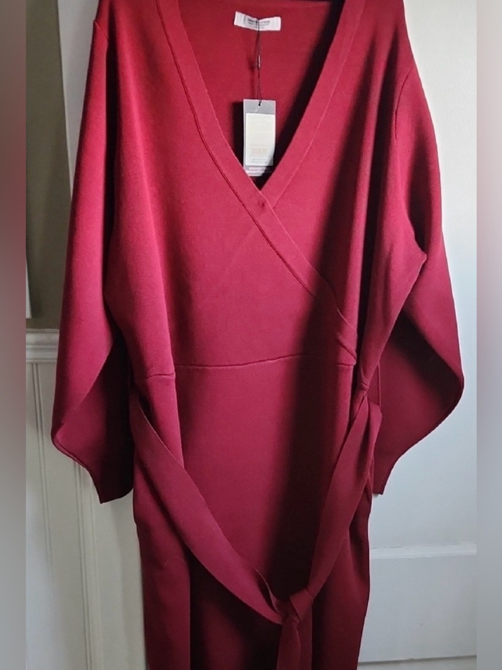 SMASH + TESS - CRANBERRY KNIT MINI DRESS